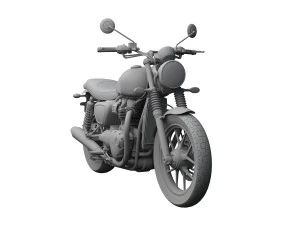triumph street twin 2016 3D Model
