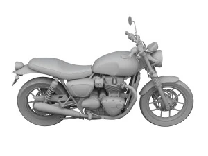 triumph street twin 2016 3D Model