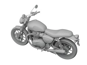triumph street twin 2016 3D Model