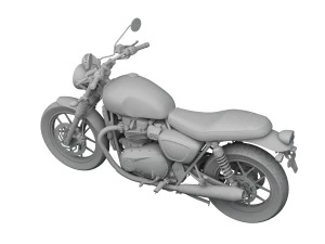 triumph street twin 2016 3D Model