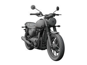 triumph street twin 2016 3D Model