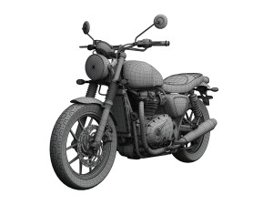 triumph street twin 2016 3D Model
