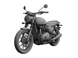triumph street twin 2016 3D Model