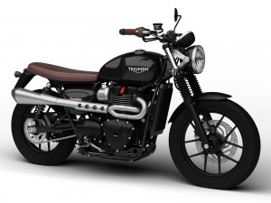 triumph street twin scrambler 2016 3D Модель