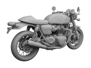 triumph thruxton 2016 3D Model