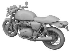 triumph thruxton 2016 3D Model