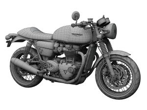 triumph thruxton 2016 3D Model