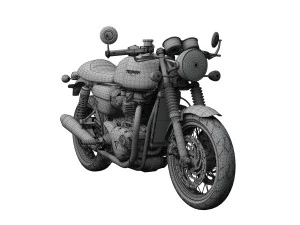 triumph thruxton 2016 3D Model