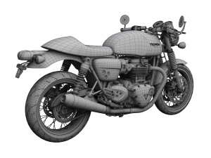 triumph thruxton 2016 3D Model