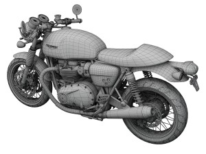 triumph thruxton 2016 3D Model