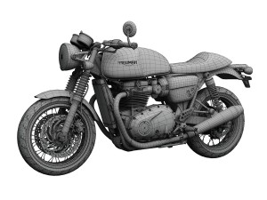 triumph thruxton 2016 3D Model