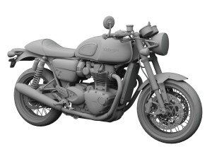 triumph thruxton r 2016 3D-Modell