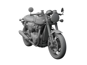 triumph thruxton r 2016 3D-Modell
