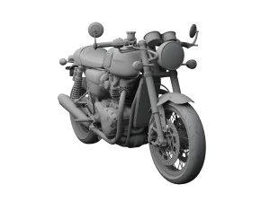 triumph thruxton r 2016 3D Model