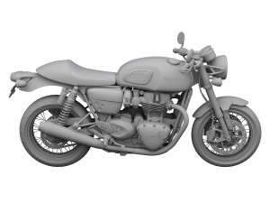 triumph thruxton r 2016 3D-Modell
