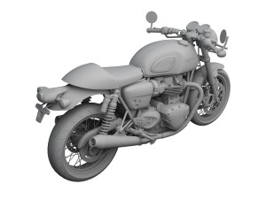 triumph thruxton r 2016 3D-Modell