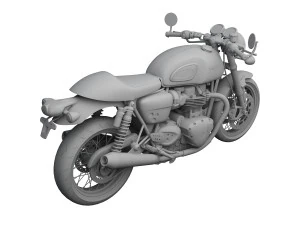 triumph thruxton r 2016 3D Model