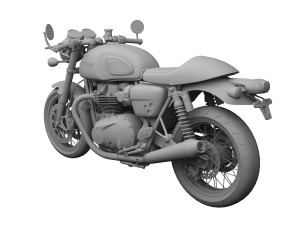 triumph thruxton r 2016 3D-Modell