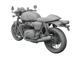triumph thruxton r 2016 3D Model