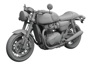 triumph thruxton r 2016 3D-Modell