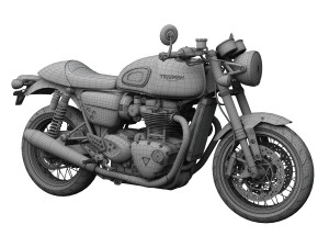 triumph thruxton r 2016 3D-Modell