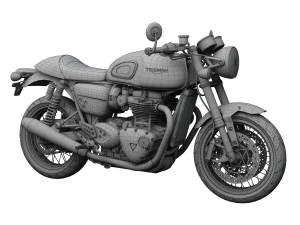 triumph thruxton r 2016 3D Model
