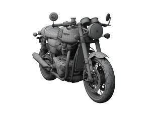 triumph thruxton r 2016 3D-Modell