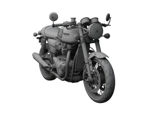 triumph thruxton r 2016 3D Model
