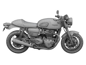triumph thruxton r 2016 3D-Modell