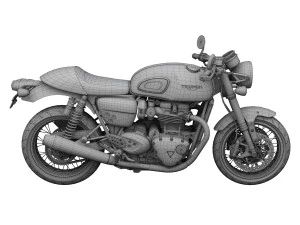 triumph thruxton r 2016 3D Model