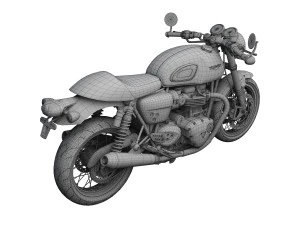 triumph thruxton r 2016 3D Model