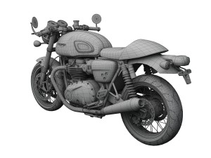 triumph thruxton r 2016 3D-Modell