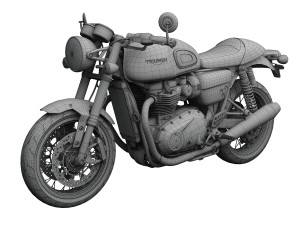 triumph thruxton r 2016 3D-Modell