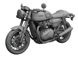 triumph thruxton r 2016 3D Model
