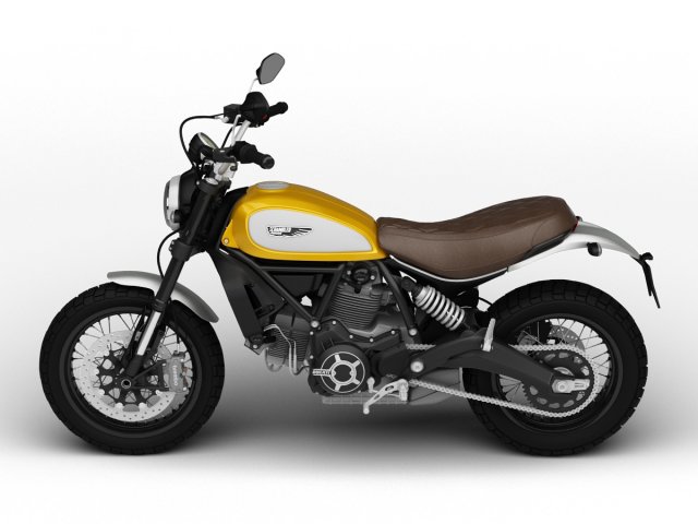 ducati scrambler classic 2016 3D