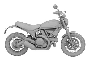 ducati scrambler classic 2016 3D Model