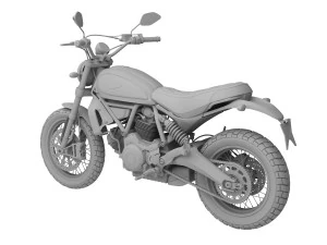 ducati scrambler classic 2016 3D Model