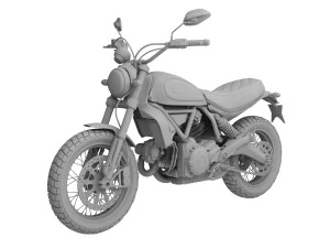 ducati scrambler classic 2016 3D Model