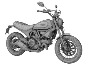 ducati scrambler classic 2016 3D Model