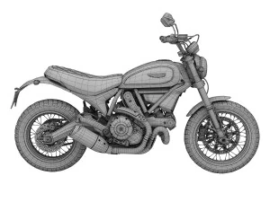 ducati scrambler classic 2016 3D Model