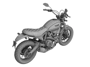 ducati scrambler classic 2016 3D Model