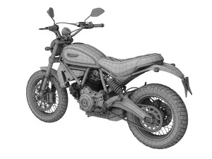 ducati scrambler classic 2016 3D Model
