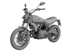 ducati scrambler classic 2016 3D Model