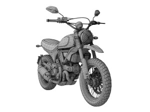 ducati scrambler urban enduro 2016 3D Model