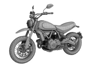ducati scrambler urban enduro 2016 3D Model