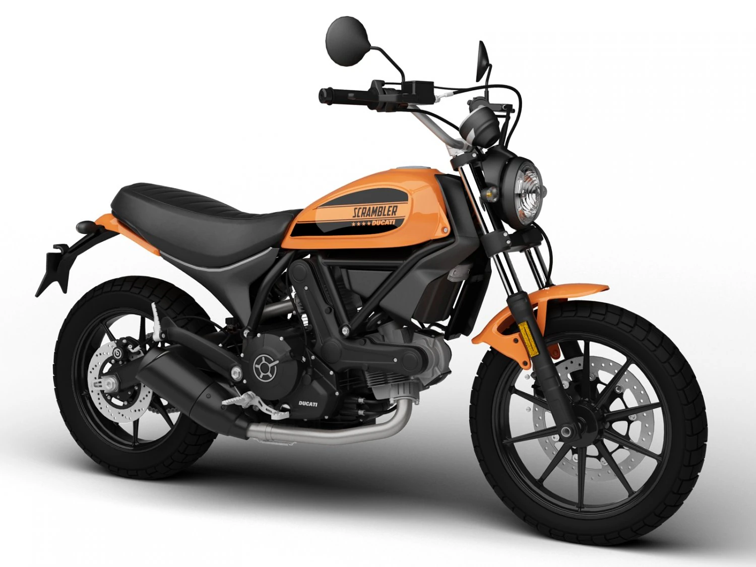 ducati scrambler sixty2 2016 3D Model .c4d .max .obj .3ds .fbx .stl .blend 