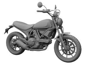 ducati scrambler sixty2 2016 3D Model