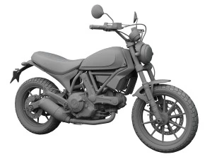 ducati scrambler sixty2 2016 3D Model