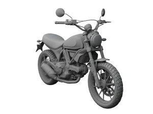 ducati scrambler sixty2 2016 3D Model