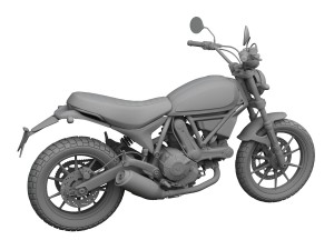ducati scrambler sixty2 2016 3D Model